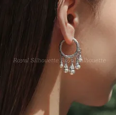 ピアス 耳飾り フープピアス シルバーカラー 銀色 パール フェイクパール シンプル 可愛い ゴールド 大人可愛い シンプル レディース ジュエリー イベント パーティー 大人かわいい デイリー ガーリー フェミニン 個性的