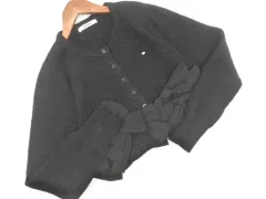 snidel スナイデル ラメ リボン ニット カーディガン sizeONE/黒 ◇■ レディース