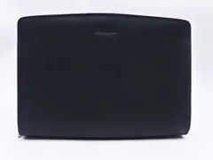 Aquascutum アクアスキュータム レザー クラッチ バッグ 緑 ■■ メンズ