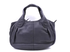 NINA RICCI ニナリッチ レザー ハンド バッグ 黒 ■■ レディース