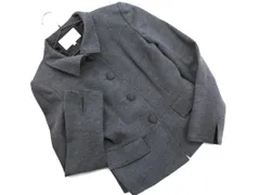 NATURAL BEAUTY ナチュラルビューティー ウール100% スタンドカラー ジャケット size36/グレー ◇■ レディース