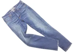 MOUSSY マウジー USED加工 スキニー デニムパンツ size26/青 ■■ レディース