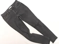 AZUL BY MOUSSY アズールバイマウジー ダメージ加工 カットオフ スキニー デニムパンツ sizeM/黒 ■■ レディース