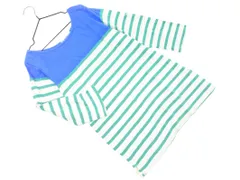 BEAMS HEART ビームスハート ボーダー カットソー sizeF/青ｘ緑ｘ白 ◇■ レディース