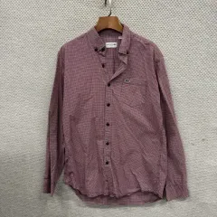 LACOSTE ラコステ カジュアル スリムフィット 刺繍 ロゴ 長袖 シャツ L A04777