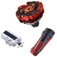 [3種セット] ベイブレードX CX-12 フェニックスフレア + BX-41 ラバーカスタムグリップ ガンメタVer. + BX-28 ストリングランチャー ホワイト