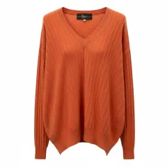 日本 ヴィンテージ カシミア 100 ゴージ Vネック ニート 1813