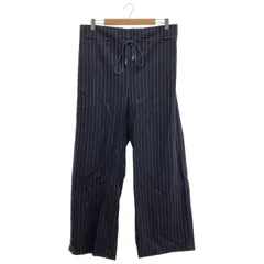 IENA LA BOUCLE (イエナラブークル)起毛ウールブラウジングパンツネイビー36