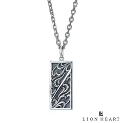 ライオンハート HOWL タテガミ プレート ネックレス フルデザイン シルバー925 メンズ ブランド LION HEART