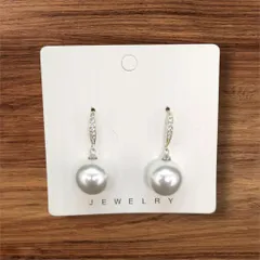 貝パールピアス　フックピアス　サイズ : 8mm / 10mm / 12mm / 14mm　イミテーションパール　パール風　結婚式