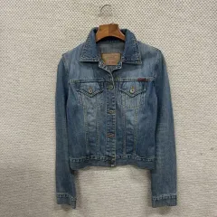 GUESS カジュアル ツーポケット クロップド デニム ジャケット 90 M09824