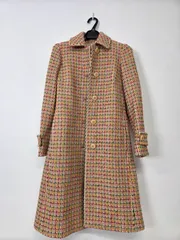 Max Mara Weekend Line Vintage Tweed Coat マックスマーラ ウィークエンド ヴィンテージ ツイード コート ロング マルチカラー レディースのサムネイル