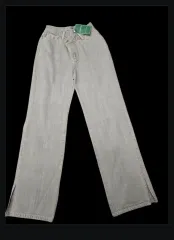 ウールメンタム サイド スリット デニム パンツ