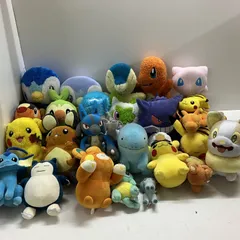 ◆ 【ジャンク品】 26点 まとめ商品 ポケモン ぬいぐるみ マスコット ① ルカリオ メガラティアス シャワーズ など ポケセンあり。