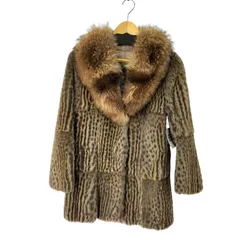 ユーズドフルギ USED古着 毛皮 ファー コート レディース 表記無 