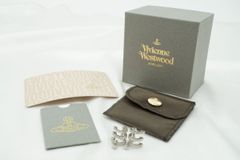 Vivienne Westwood Harriet Ear Cuff Orb with Rhinestones, Silver, Vivienne Westwood 5074j