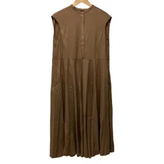 DAMAcollection(ダーマコレクション) ワンピース サイズ9AR S レディース美品  - ブラウン ノースリーブ/マキシ丈