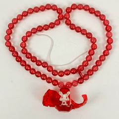 サ*）様 当時物 ジュエルペット ジュエルチャーム ルビー ネックレス
