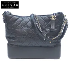 CHANEL シャネル 24番 A93824 ブラック ガブリエル ドゥ シャネル ラージ ホーボー ショルダー ショルダーバッグ 黒 レディース