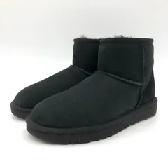 UGG アグ ムートンブーツ ベイリーボタン ブラック 23cm ショート 防寒 冬