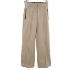 美品 UNITED TOKYO ユナイテッドトウキョウ 日本製 ウーリッシュソロ ストレートパンツ 1 ベージュ レディース 古着