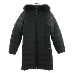 UNITED ARROWS GREEN LABEL RELAXING ユナイテッドアローズ グリーンレーベルリラクシング ダウンコート 40 ブラック フォックスファー付き レディース 古着