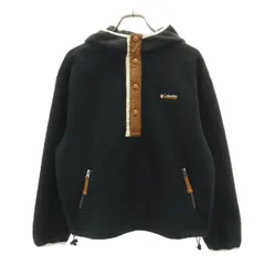 Columbia コロンビア ハーフボタン フリースジャケット S ブラック アウトドア プルオーバー レディース 古着のサムネイル