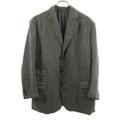 THOM BROWNE トムブラウン 90s オールド ヘリンボーン柄 テーラードジャケット グレー メンズ 古着