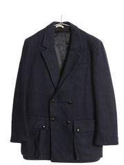 【お得なクーポン配布中!】 70s John Knight ダブルブレスト ハーフ コート メンズ M / ヴィンテージ メルトン ウール ヘビーウェイト Pコート テーラード ジャケット