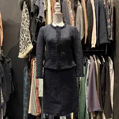 【東あずま店　併売品】　＠　ボールジィ　トゥモローランド　 Ballsey TOMORROWLAND 　ツイード 　jacket　ジャケット　スカート　Skirt　 セットアップ レディース Sサイズ 36 7号 　デート　オフィスカジュアル　入学式　卒業式