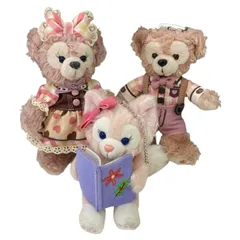 186001 Disney ディズニー ぬいぐるみバッジ シェリーメイ ダッフィー リーナベル Sweet Duffy2017 3点まとめ売り
