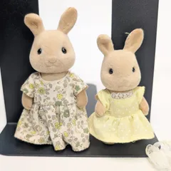 シルバニアファミリー アイボリーウサギ　耳折れうさぎ お母さん 初期 当時物