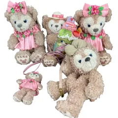 170071 Disney ディズニー シェリーメイ ぬいぐるみ キーホルダー 花 衣装 5点まとめ売り