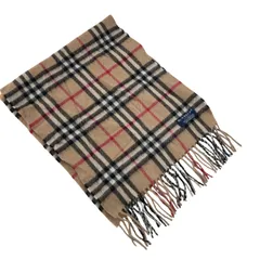 186005 BURBERRY バーバリー マフラー　チェック柄　ノバチェック　カシミヤ ユニセックス