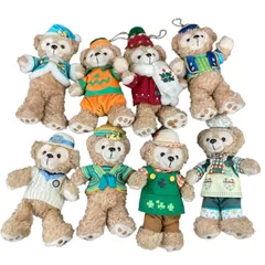 170071 ダッフィー ぬいぐるみバッジ キーホルダー 多数 季節限定 8点まとめ売り