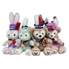 170071 Disney ディズニー ダッフィーフレンズ 35周年 ぬいぐるみ ハッピーマーチングファン 豪華セット シェリーメイ ジェラトーニ ステラルー ダッフィー 4点まとめ売り