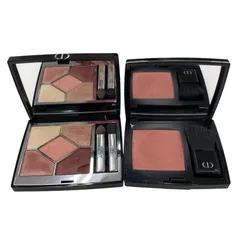 186005 Christian Dior クリスチャンディオール サンククルールクチュール743 ローズ,スキンルージュブラッシュ 060 プレミア アイシャドウ チーク 2点まとめ売り