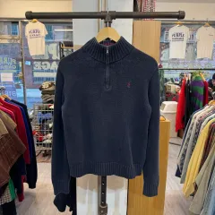 ポロラルフローレン ハーフジップアップ コットンニット B66