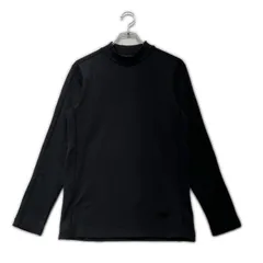 中古 メンズ キャロウェイ Callaway インナー M 黒 ブラック モックネック プリントロゴ 裏起毛