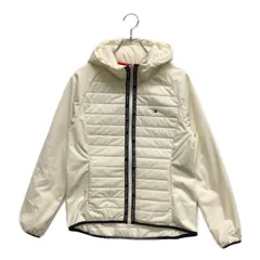 中古 レディース トミーヒルフィガーゴルフ TOMMY HILFIGER GOLF フルジップアウター L 白 ホワイト ダブルジップ フード付き