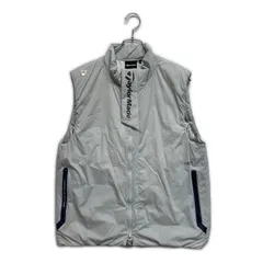 中古 メンズ テーラーメイド Taylor Made ベスト L グレー 保温裏地 ダブルジップ