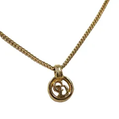 Christian Dior ネックレス ロゴモチーフ メッキ ゴールド