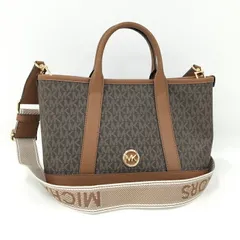 MICHAEL KORS 2WAYトートバッグ ショルダーバッグ レザー PVC ブラウン
