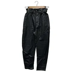 ZARA ▲ ③ フェイクレザーパンツ レディース ブラック 34