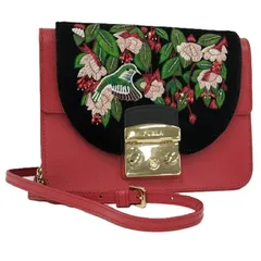 FLURA ショルダーバッグ メトロポリス レッド レザー