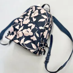 【タグ付き未使用品】kate spade ケイトスペード リュック バックパック 花柄 ネイビー kate spade new york