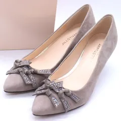 ジルスチュアート パンプス スウェード シューズ ブランド 靴 日本製 レディース 23サイズ ベージュ JILLSTUART 【中古】