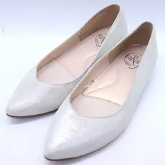 アンリーフ パンプス フラットシューズ ブランド 靴 白 レディース 23.5サイズ ホワイトパール unReef 【中古】