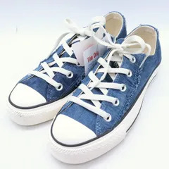 コンバース スニーカー ローカット デニム オールスター チャックテイラー シューズ 靴 レディース 23サイズ ブルー CONVERSE 【中古】