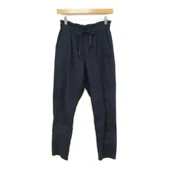 セオリーリュクス パンツ ボトムス テーパード リネン混 レディース 36サイズ ネイビー theory luxe 【中古】